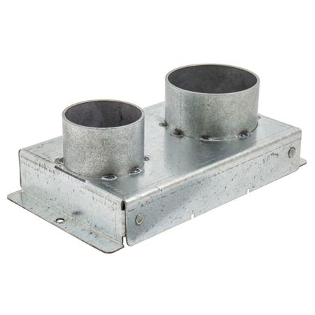 HUBBELL WIRING DEVICE-KELLEMS Recessed 8" Series, Replacement Fitting Box, (1) 1- 1/2" EMT and (1) 2" EMT S1R8JNC11